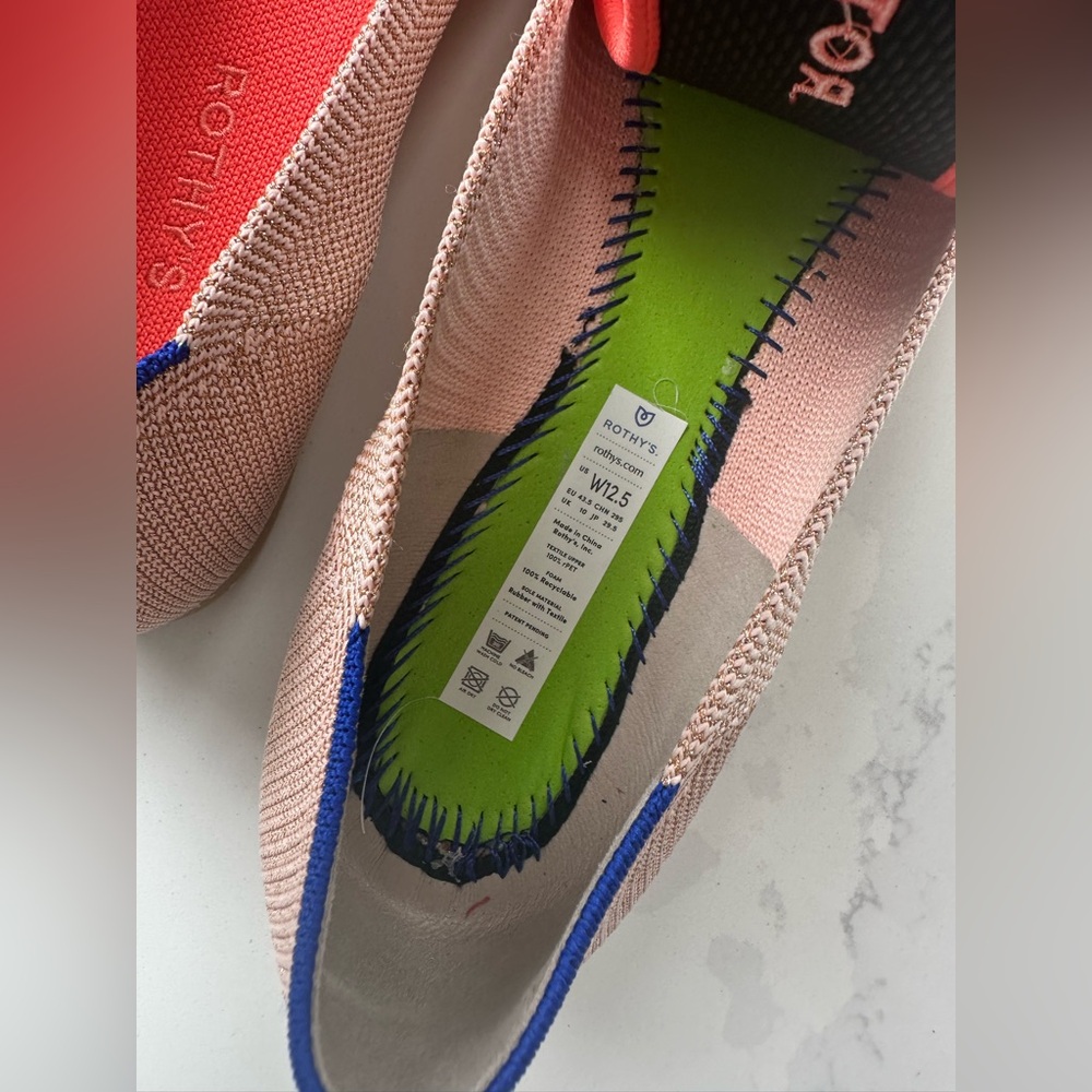 NEW Rothy's The Point Rosè Metallic - Picture 5 of 5